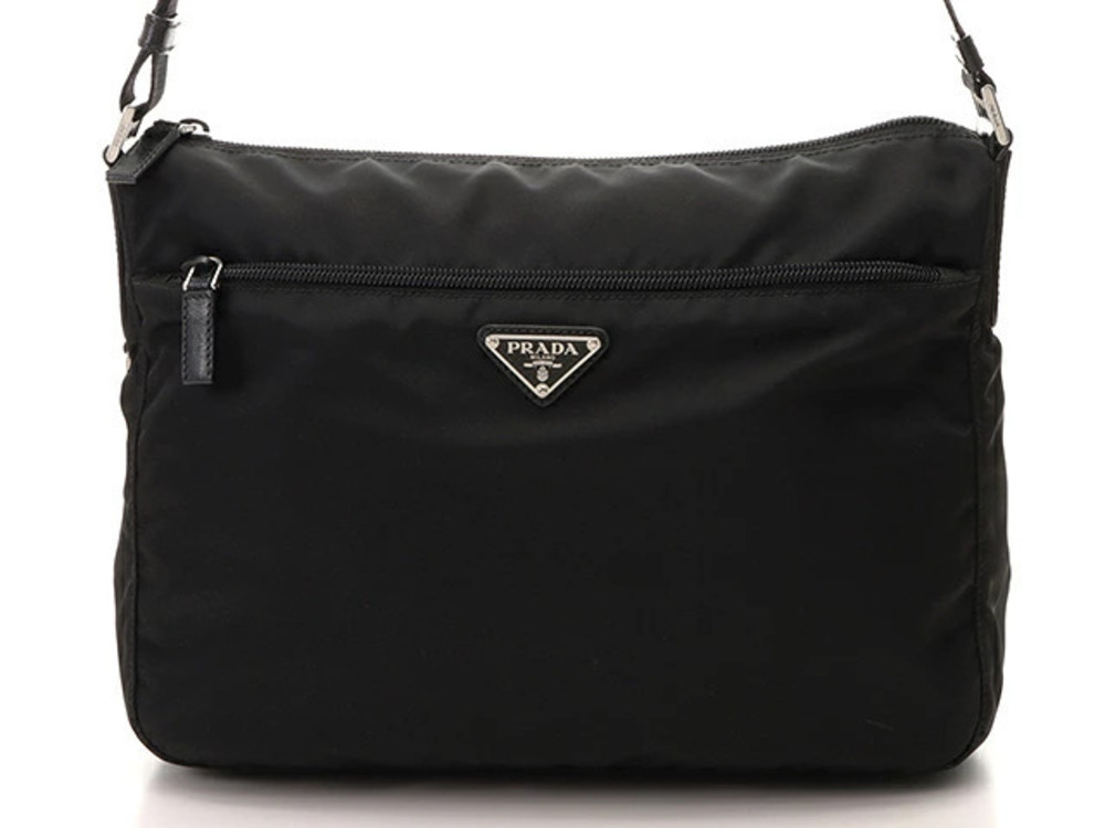 Prada Tessuto Shoulder Bag Black